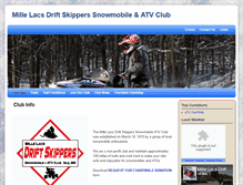 Tablet Screenshot of millelacsdriftskippers.org